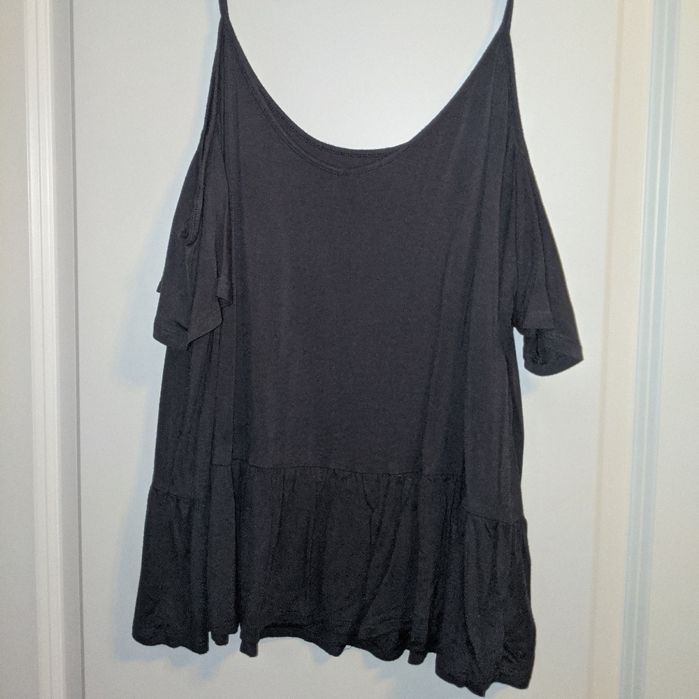 American Eagle Soft and Sexy cold shoulder top.